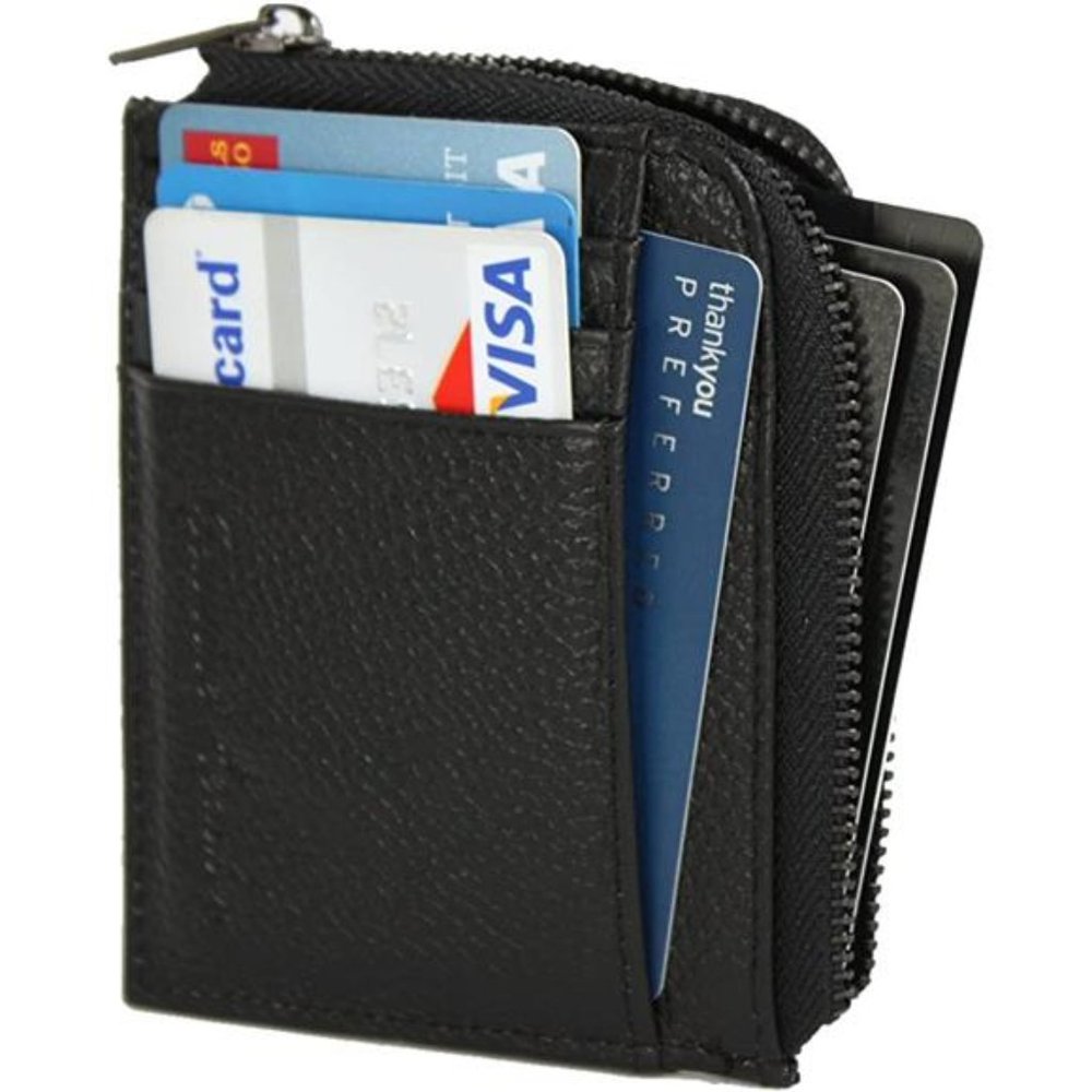 Men's Slim Front Pocket Wallet Half-zip